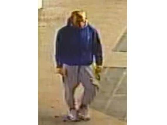 Police want to speak to this man following an attempted robbery in Corby