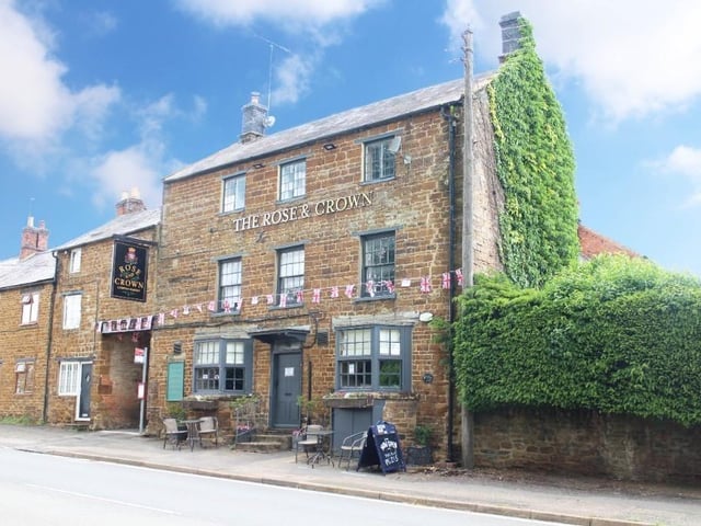 The Rose & Crown - an 18th century coaching inn with six letting rooms in Chipping Warden, near the Oxfordshire border - is on sale for £450,000.