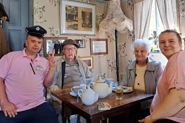 Elm Bank Activities Team and Residents John Copeland and Christine Foote