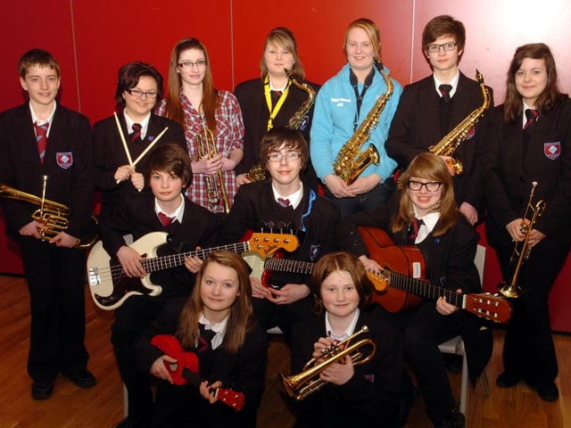 Musicians Alice Asbury, Bethany Ellis, Stephen Williams, Adam Black, Megan Ellis, Matthew Sharp, Ann Beasley, Alex McLean, Abbie Lawrence, Jodie Lawrence, Simon Williams and Sarah Bishop. March 2011