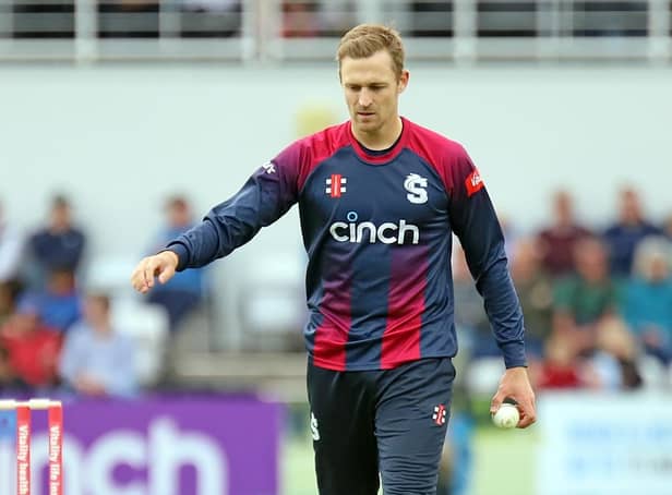 Graeme White was one of the Steelbacks' better performers with the ball against Yorkshire, claiming three for 30 (Picture: Peter Short)