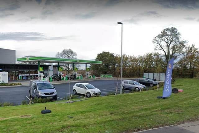 The service station in John Clark Way, Rushden