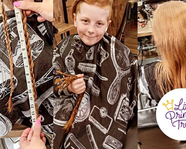 Alfie, 11, chopped off 14 inches of hair for Little Princess Trust
