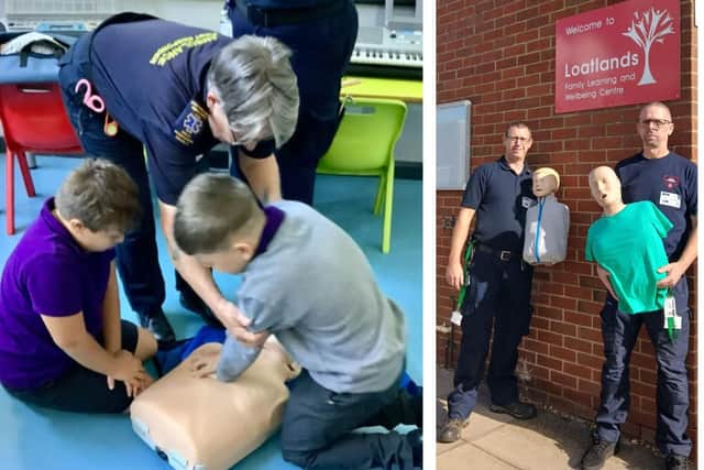 North Northants Community First Responder Keli Watts teaches CPR/NNCFR