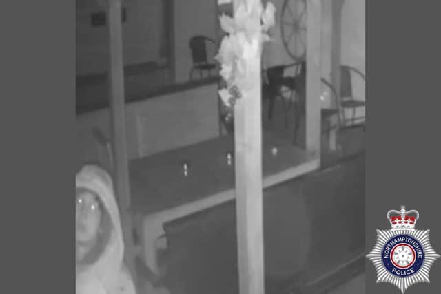Police released a CCTV image of a person connected to the incident