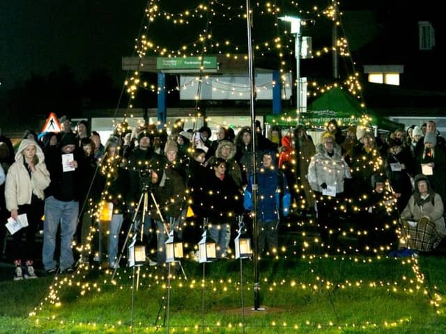 Local community coming together to remember loved ones at Cransley Hospice Trust Tree of Lights