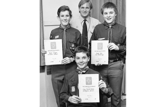 Retro pictures from the archives:1986 CHIEF SCOUT AWARDS.