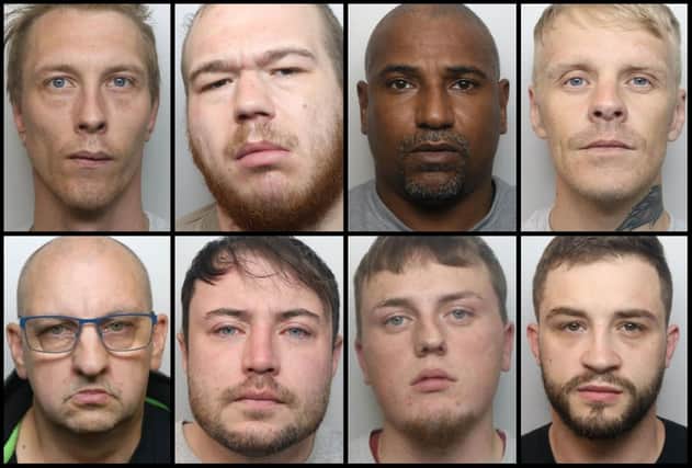 Faces of a few of the killers, rapists, robbers and thugs from Northampton, Corby, Kettering and Wellingborough jailed at Northampton Crown Court in December 2022.