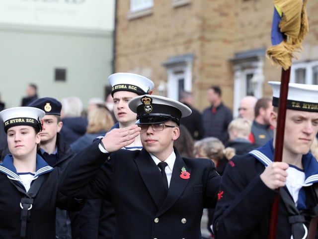 Wellingborough Remembrance Day parade 2022
