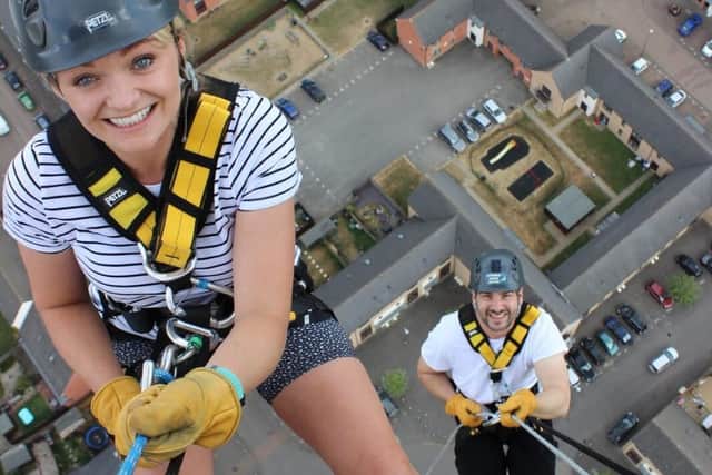 Abseiling the Northampton Lift Tower