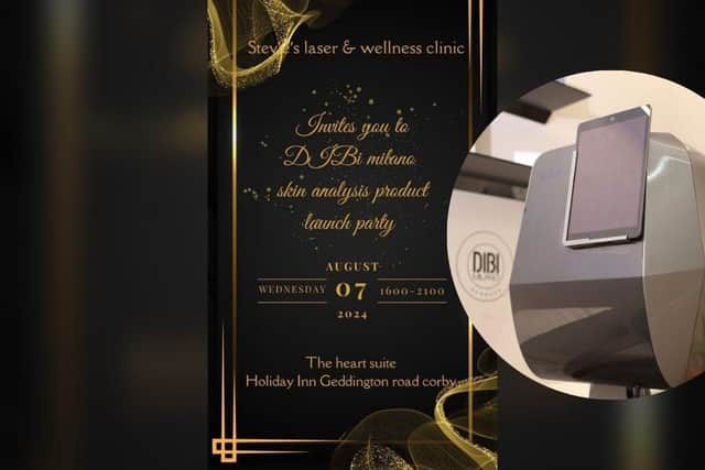 A launch event for a ‘skin analyser’ and various skin care products is being held at Corby’s Holiday Inn tomorrow night