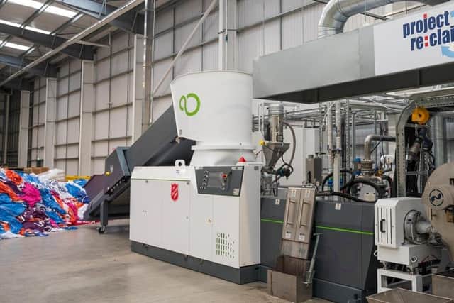 Project Re:claim, a groundbreaking new polyester recycling plant in Kettering,