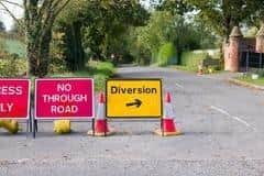 The A6 Higham Junction is having improvements