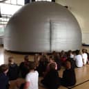 Pupils experience the Wonderdome