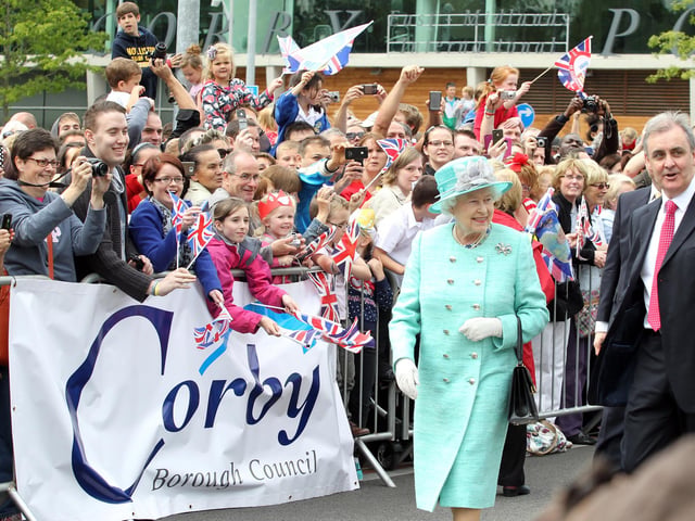 Chief Executive of Corby Borough Council with Her Majesty The Queen June 2012