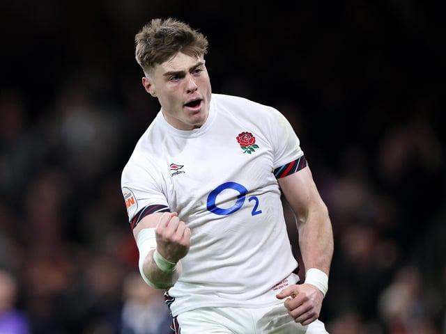 Tommy Freeman celebrated a personal Grand Slam as his try against Wales meant he had scored in every one of England's 2025 Six Nations matches