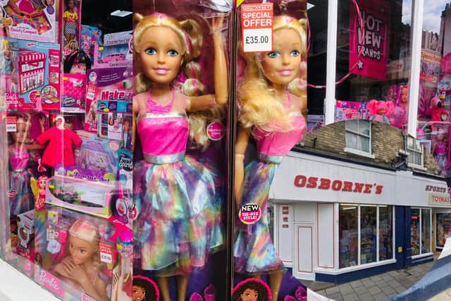 Osborne's is celebrating the release of Barbie with an impressive display