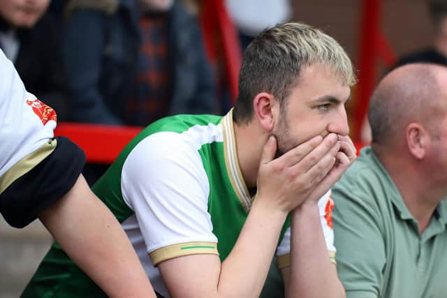 It was grim viewing for the Poppies fans at Kidderminster as their team were relegated