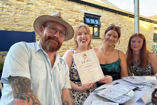 Wicksteed Park team members celebrate at the NL awards