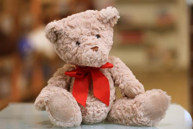 Teddy bears were stolen in the raid