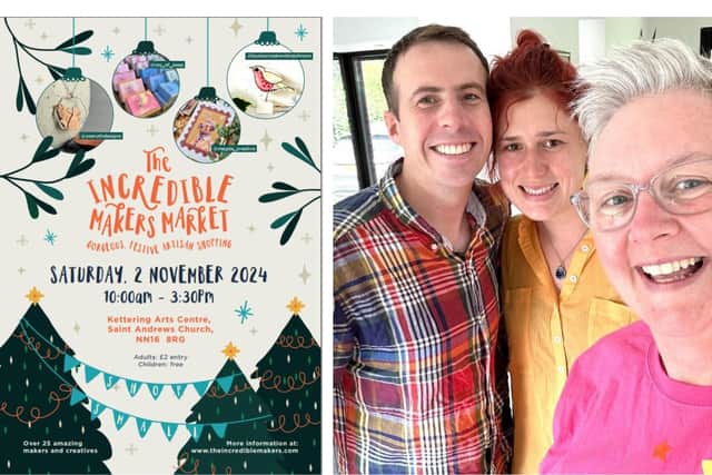 The Incredible Makers Market - James and Ruth of Ray of Soap with  Kettering potter Louise Crookenden-Johnson/Incredible Makers