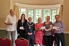 Representatives of the mayor's chosen charities attended a presentation at Rushden Hall on May 16