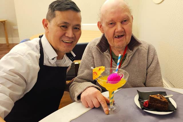 Mocktail fun at Elm Bank Care Home