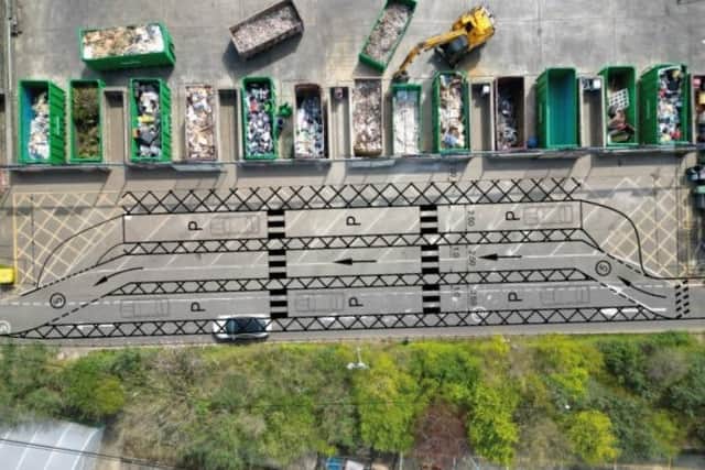 New layouts for Kettering, Rushden and Wellingborough Household Waste Recycling Centres/NNC
