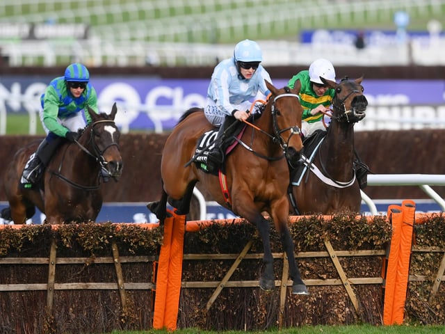 There won't be a dry house in Cheltenham if the mighty mare, HONEYSUCKLE, ends her glittering career with victory in her final race, the Close Brothers Mares' Hurdle, on Tuesday (4.10). It's a contest she won back in 2020 before following up with two Champion Hurdle successes as part of an amazing run of 16 wins on the spin for trainer Henry De Bromhead and her inimitable history-making pilot, Rachael Blackmore.