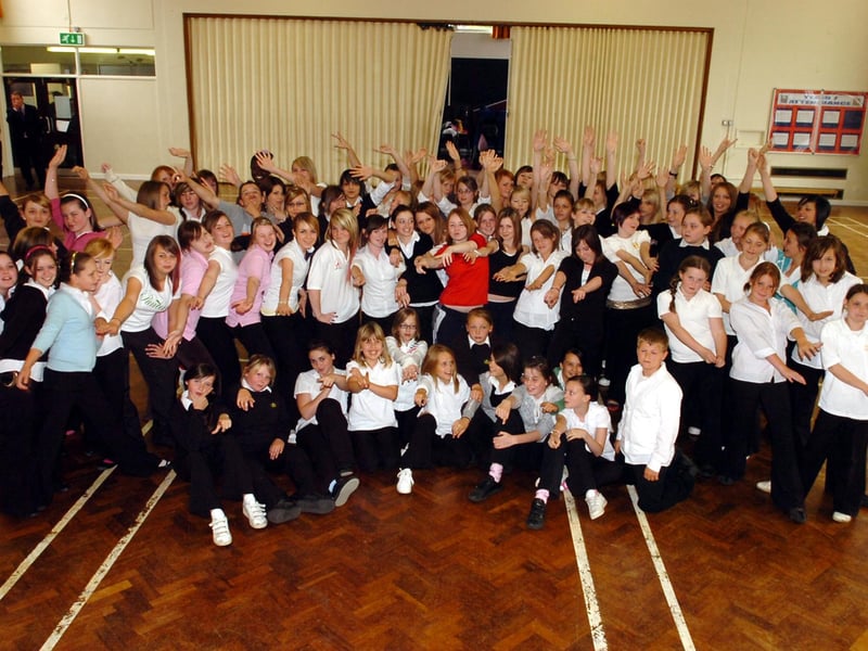 Pupils take part in dance auditions at Kingswood in 2007