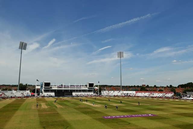 The sun shone on the County Ground as England beat South Africa by five wickets on Monday