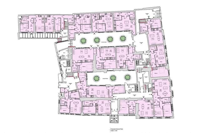 Plans for The George Hotel in Sheep Street Kettering
