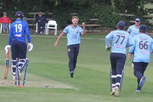 Action from Loddington & Mawsley's three-wicket defeat at Wollaston in Northants Cricket League Division One (Picture: Finbarr Carroll)