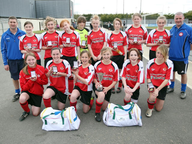 Mid-Shires Girls Football League Final, Steel Park, Corby Winning team, Kettering Town FC
