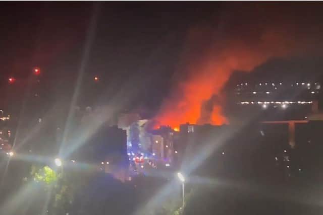 Video shows large scale of Bridge Street fire in Northampton