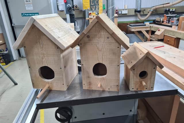 Bird boxes created at Dad Club