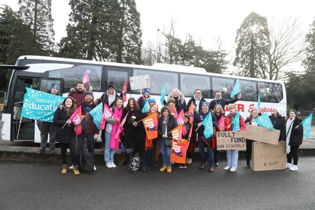 NEU members off to the national rally in London