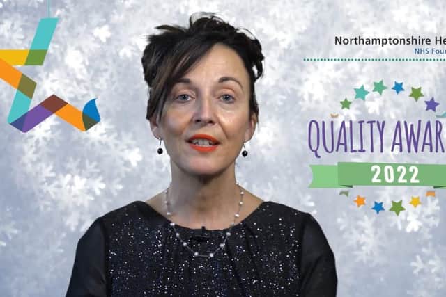 NHFT chief executive Angela Hillery at the Quality Awards 2022