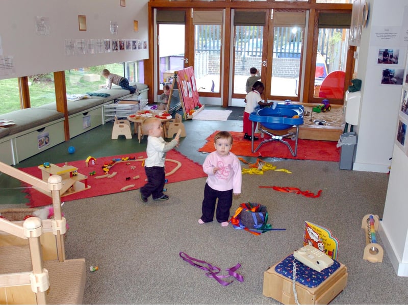 A new play area at Pen Green in 2005.
