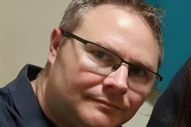 Ben before his transformative weightloss.