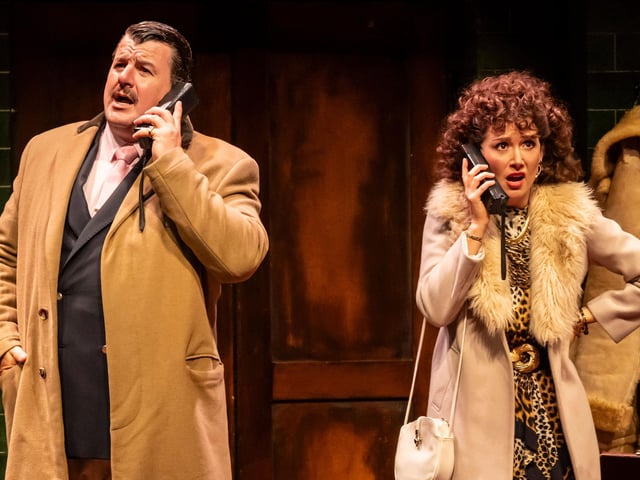 Craig Berry and Nicola Munns as Boycie and Marlene in Only Fools and Horses: The Musical. Photograph: Johan Persson