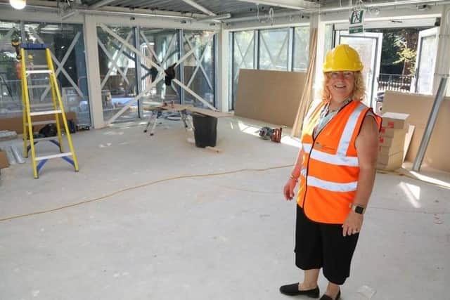 Kerry Purnell - senior responsible officer for Cornerstone - in what will be the new cafe