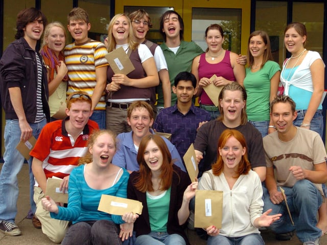 Take a look back at students in Kettering, Corby, Rushden, Wollaston and Wellingborough receiving those all-important results.