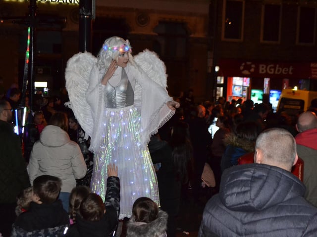 All smiles as Wellingborough officially welcomes the festive season with the annual Christmas lights switch-on