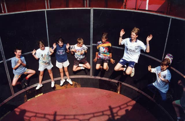 The Wall of Death pictured at Wicksteed Park in the late 1990s