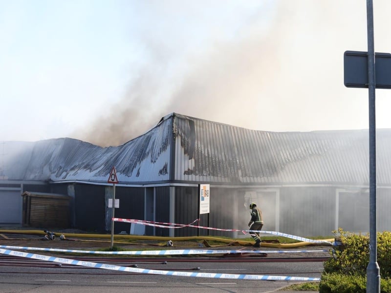 Factory fire Corby, Princewood Road