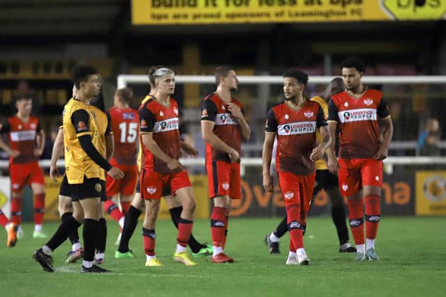 The night ended in disappointment for the Poppies players
