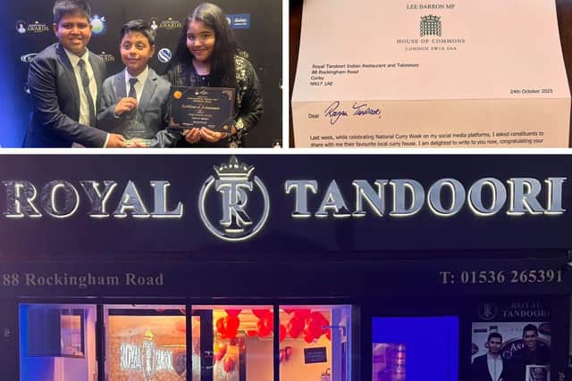 Royal Tandoori in Rockingham Road, Corby, has been praised by Corby MP Lee Barron
