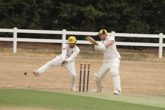 Action from Finedon Dolben's NCL Premier Division defeat to Peterborough (Picture: Finbarr Carroll)