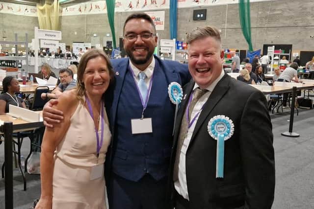 May 2025 - Reform UK took all three seats in the Barton Seagrave and Burton Latimer ward of North Northants Council l-r Cllr Jan O'Hara, Cllr Leon Gibbs and Cllr Maurice Eglin/IMG